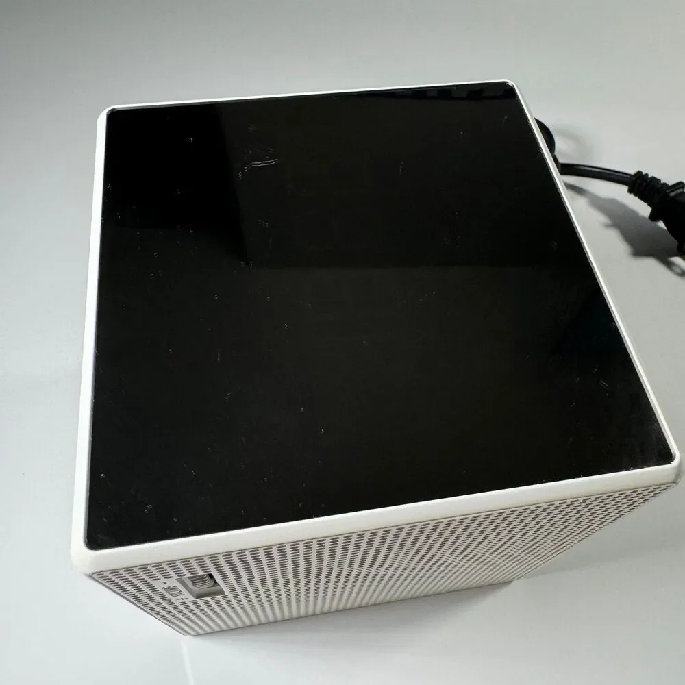 Sony ICF-C1T Alarm Clock Radio FM/AM White Cube w/ Power Cable TESTED WORKING